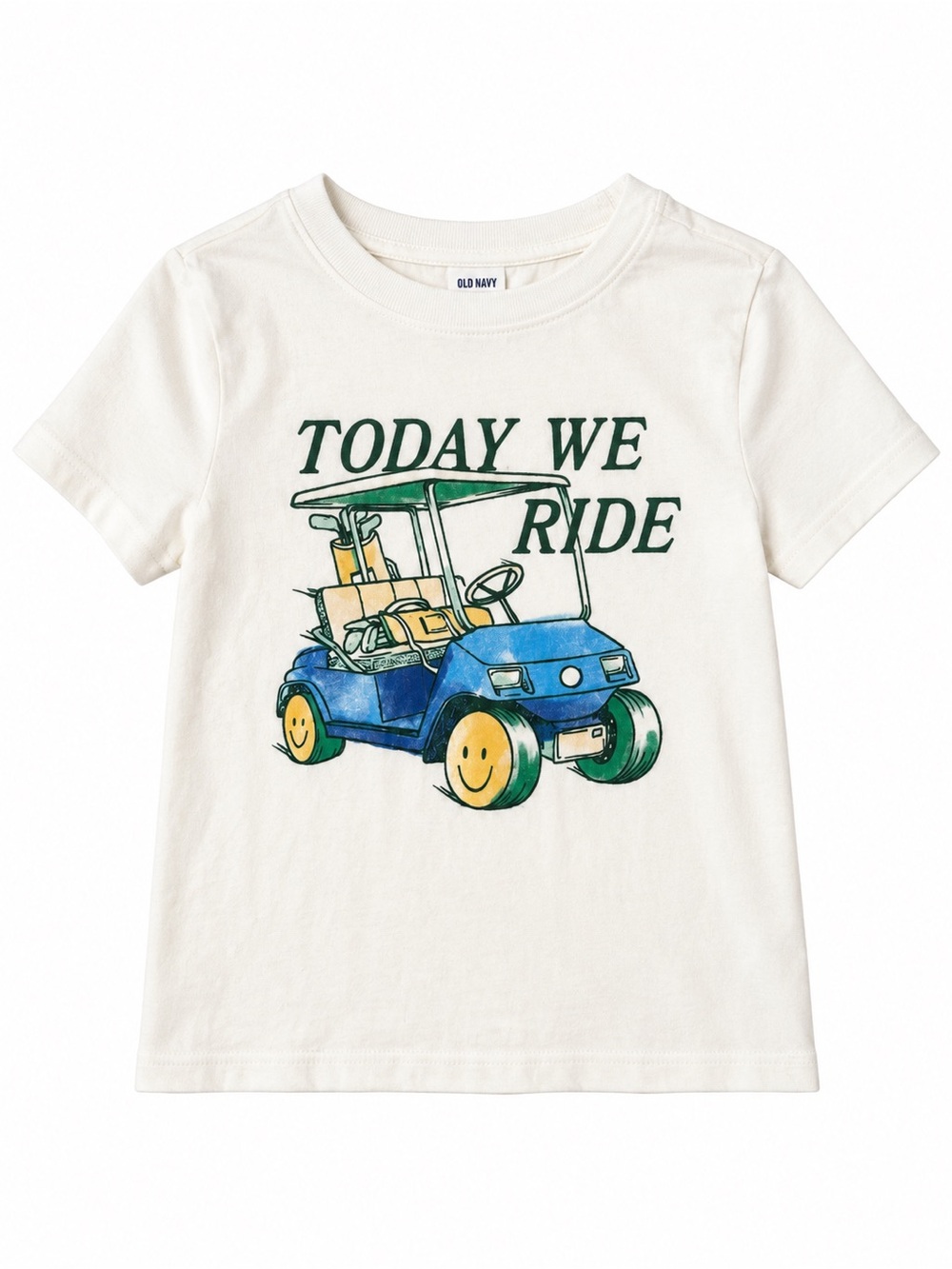 Old Navy Today We Ride Golf Cart Graphic T-Shirt